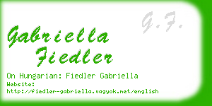 gabriella fiedler business card